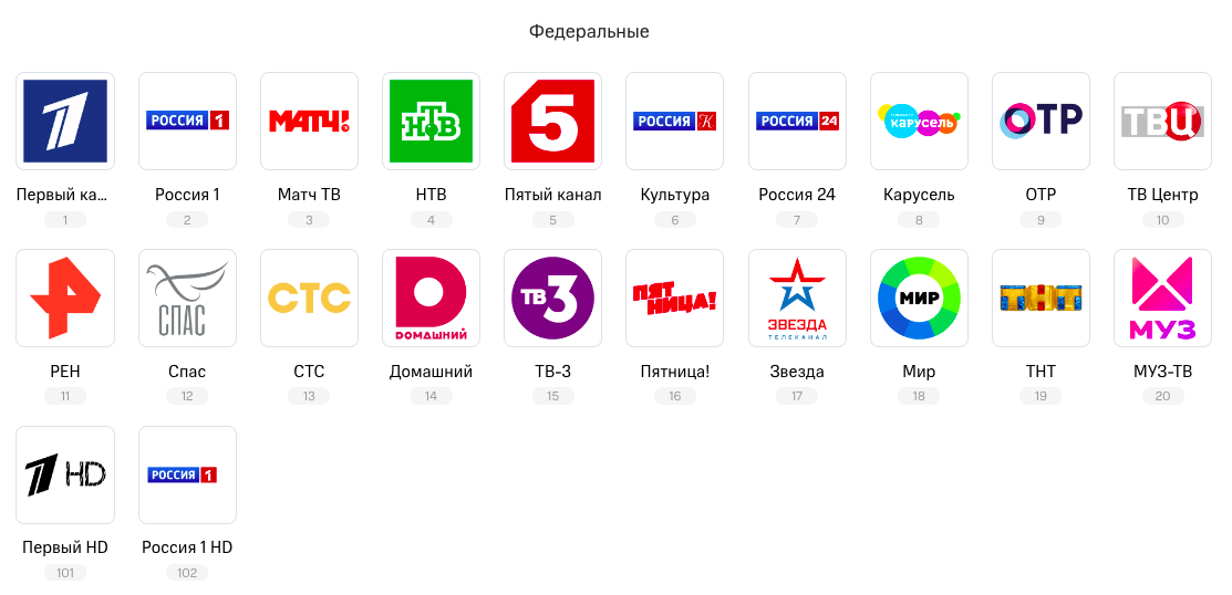 Список каналов Летай Казань